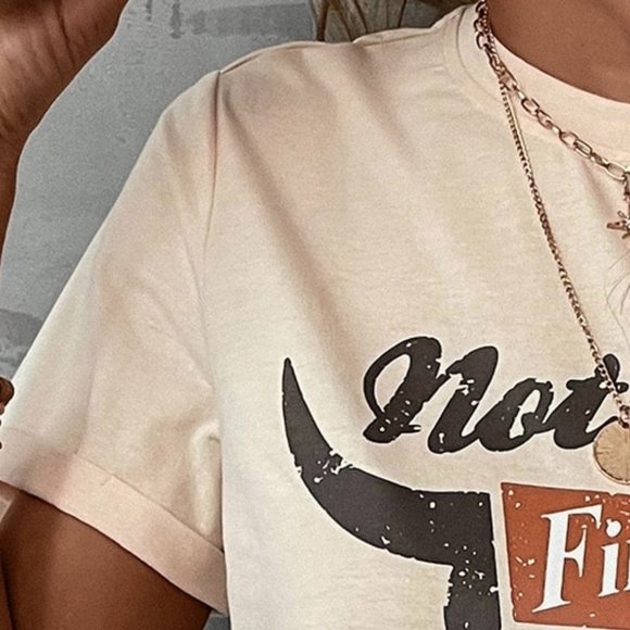 WOMENS NOT MY RODEO TEE SHIRT - Picture 4 of 4